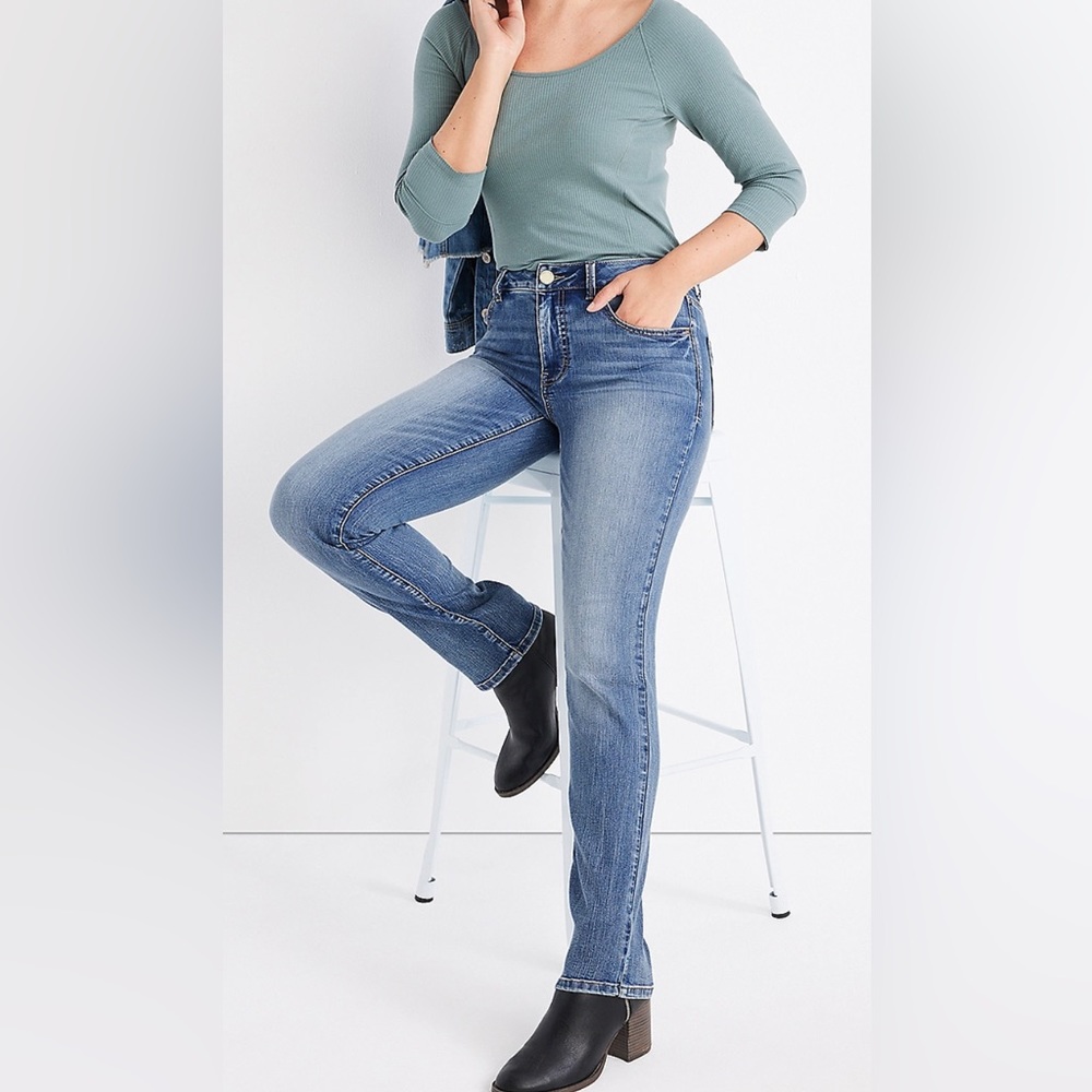 Womens ladies Maurice’s everflex denim jeans 12 short